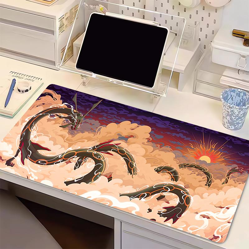 Large Mouse Pad Mini Pc P- Rayquaza Office Computer Desk Mat Table Keyboard Pad Laptop Carpet Accessories Gaming Mousepad