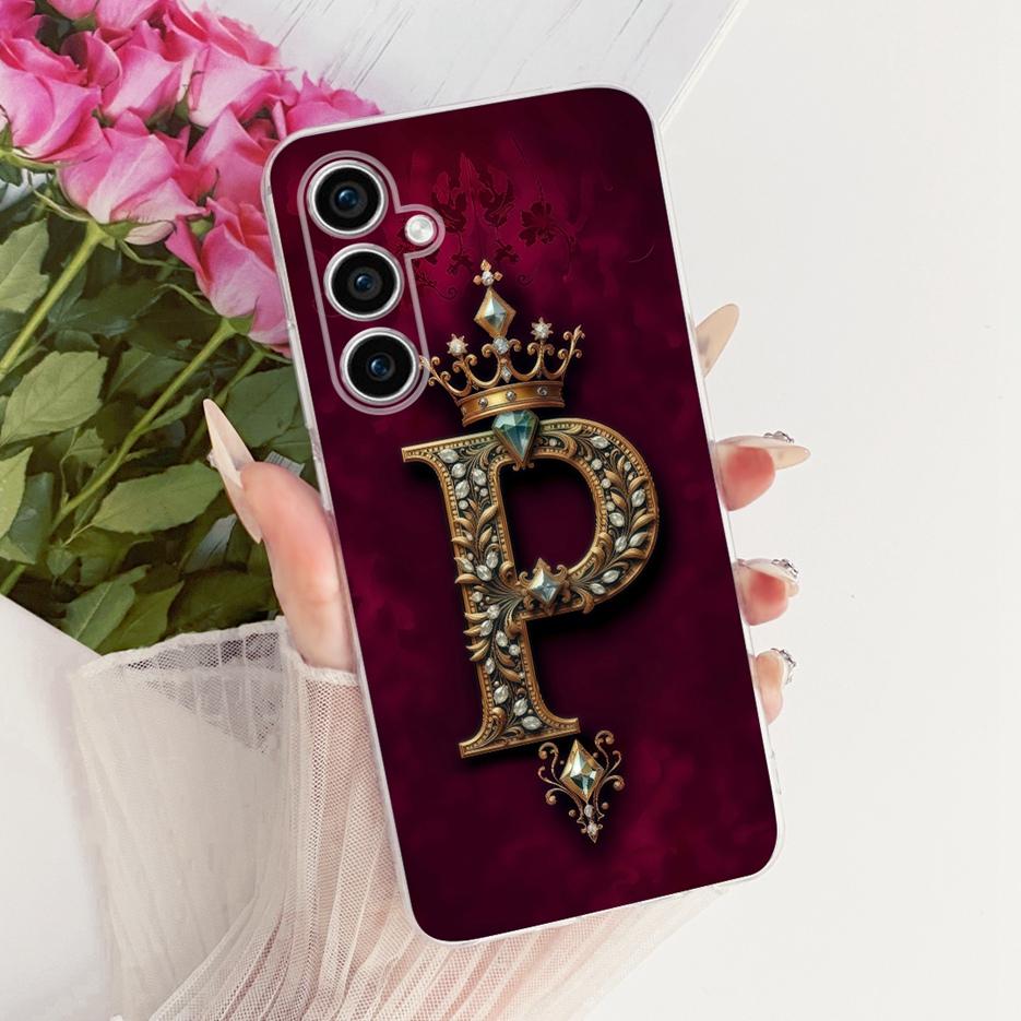 Für Samsung Galaxy S23 FE Hülle S23 Plus Luxus Krone Buchstaben Abdeckung Weiche Silikon Handyhülle Für Samsung S23 Ultra S 23 S23+ Taschen