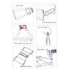 1Pcs Kitchen Stainless Steel Pot Pan Dish Bowl Clip Foldable Dish Plate Clip Tong Kitchen Clamp