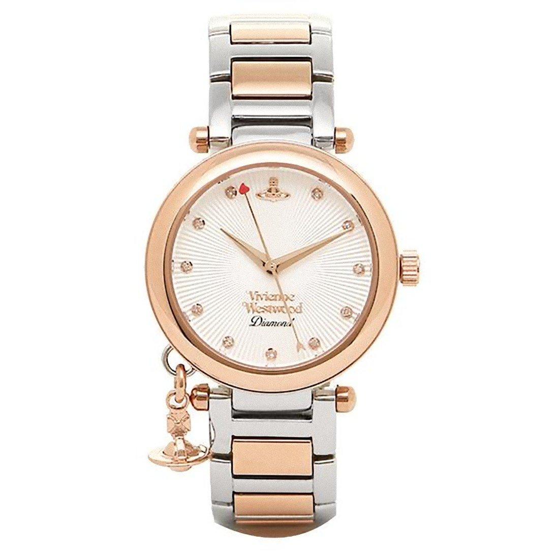 

Vivienne Westwood Orb 32mm Quartz Watch in White, Rose Gold, and Silver (VV006WHWH) [Parallel Import]