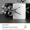 Scissor Handle Ceramic Cup 350ml Novelty Barber Hairdresser Tea Coffee Mug Gift Colorful Glaze Crafts Cup
