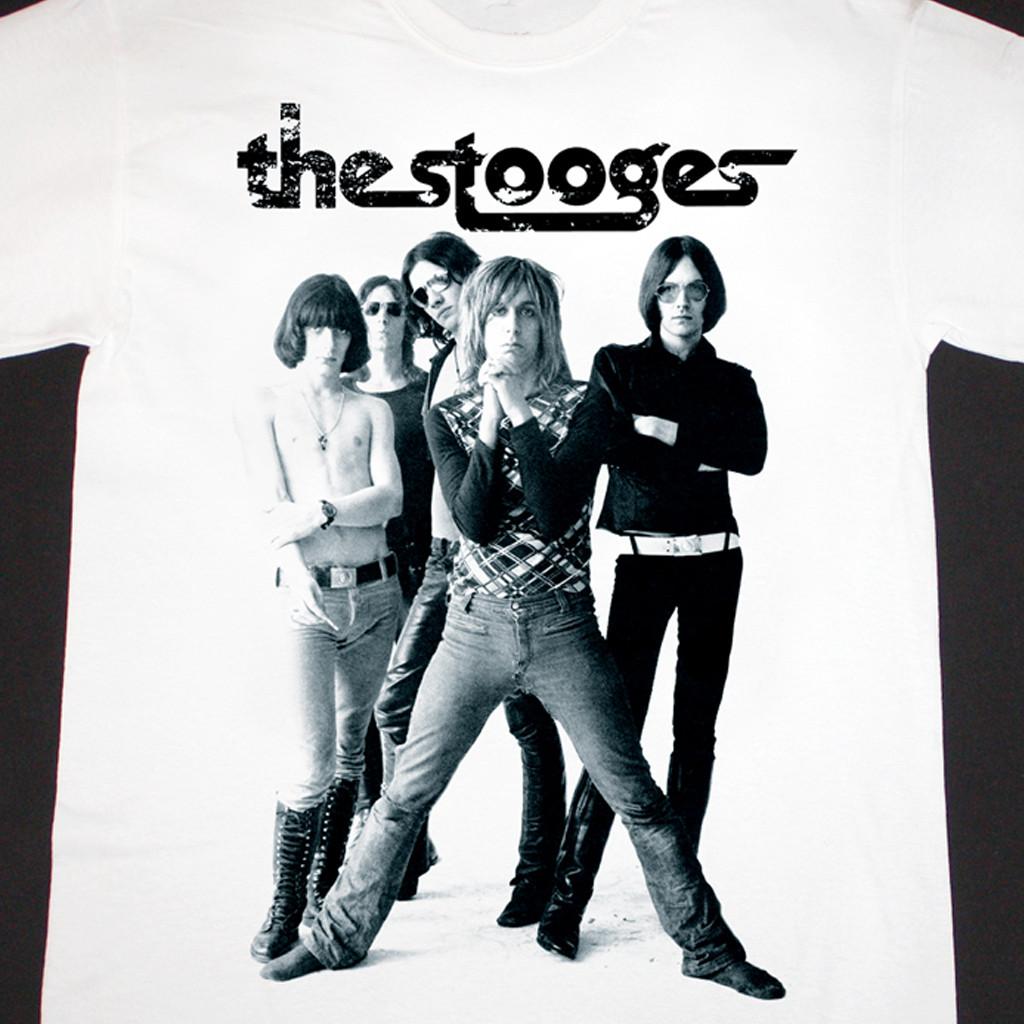VTG The Stooges Rock WHITE Unisex Tee All Sizes S To 5Xl 2F42