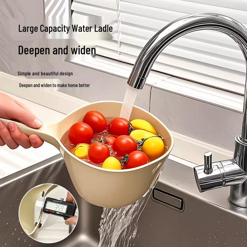 Large Long-Handled Water and Soup Ladle for Kitchen and Bath