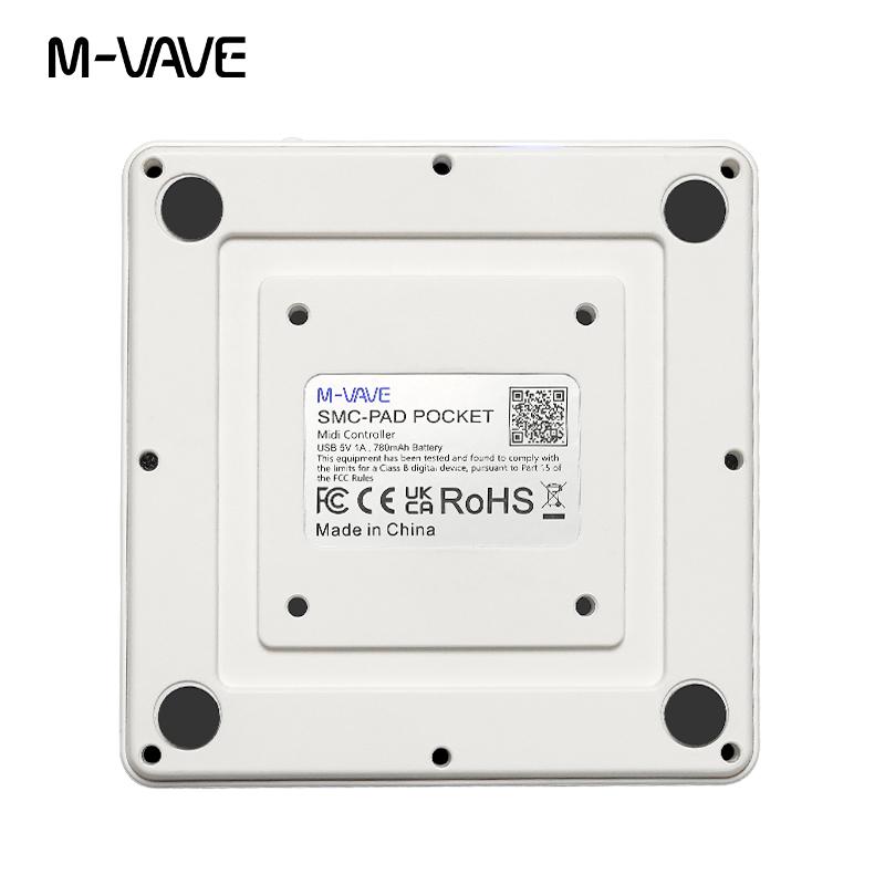 M-VAVE SMC-PAD Wireless MIDI Controllers Suitable Percussion Keyboard USB-C Interface Portable Design Small MIDI Pad