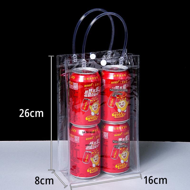 Custom Print PVC Transparent Tote Bag for Weddings and Gifts