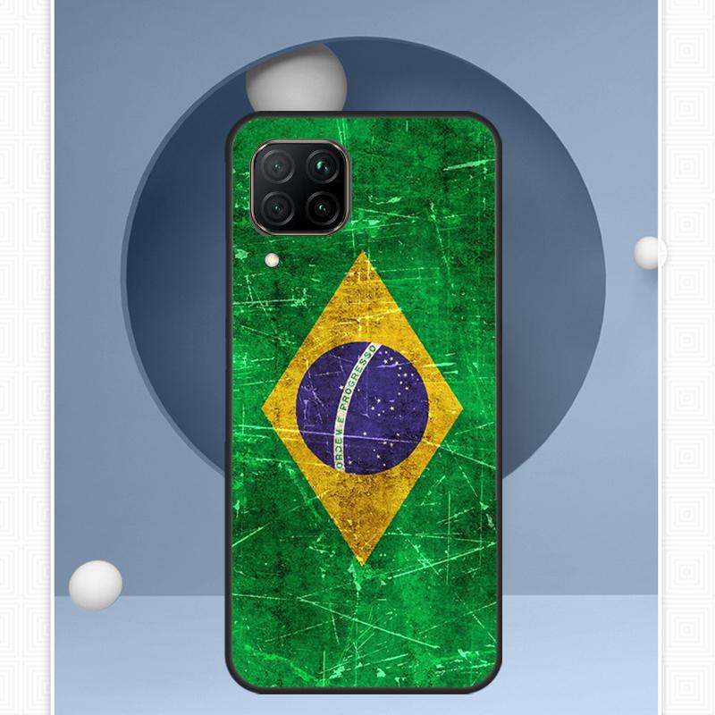 Brazil Brazilian Flag For Huawei P30 P60 Pro P20 P40 Lite Nova 9 10 SE 12s 12i 11i 8i Y91 Y60 Y70 Y72 Y90 Y61 Case
