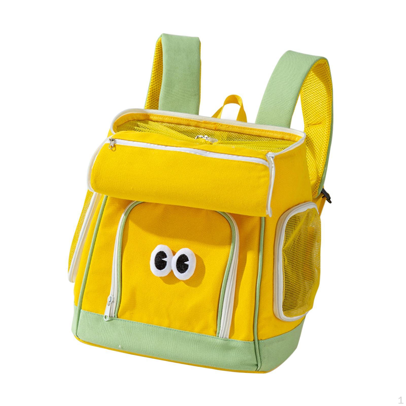 

Рюкзак-переноска для кошек, переноска для путешествий с вентиляцией и воздухопроницаемостью для маленьких собак, кошек, щенков жёлтый