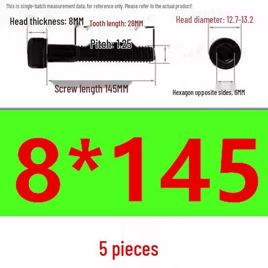 High-Strength Grade 12.9 Internal Hex Head Screws M1.4-M20
