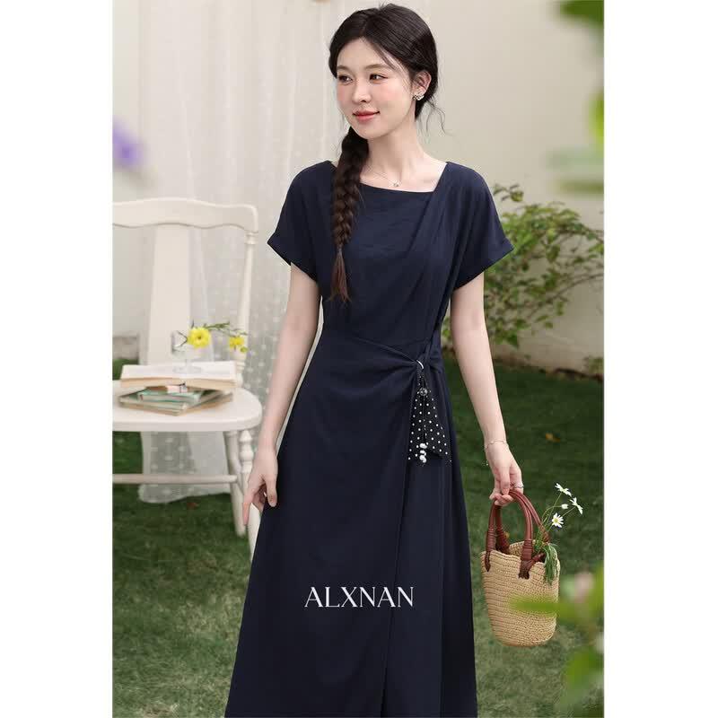 French Style Elegant A-Line Dress M