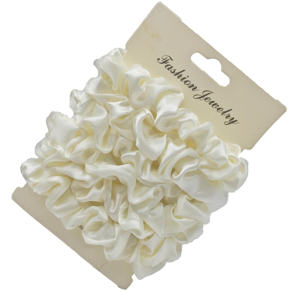 6/5pcs/set Satin Hair Scrunchies for Women Small Cute Scrunchy for Hair Headwear for Ponytail Accessories Rubber Band Black