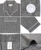 Long Combed Double Gentle On the Front Top and Bottom Long Room Loungewear [Nishiki] Women's Pajamas, Sleeves, 100% Cotton, High-quality Yarn, Gauze,