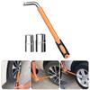 Multiple Size Extendable L Wrench Socket for Wheel Tires with Comfortable Grip Handle Auto Enthusiasts Car Maintenance