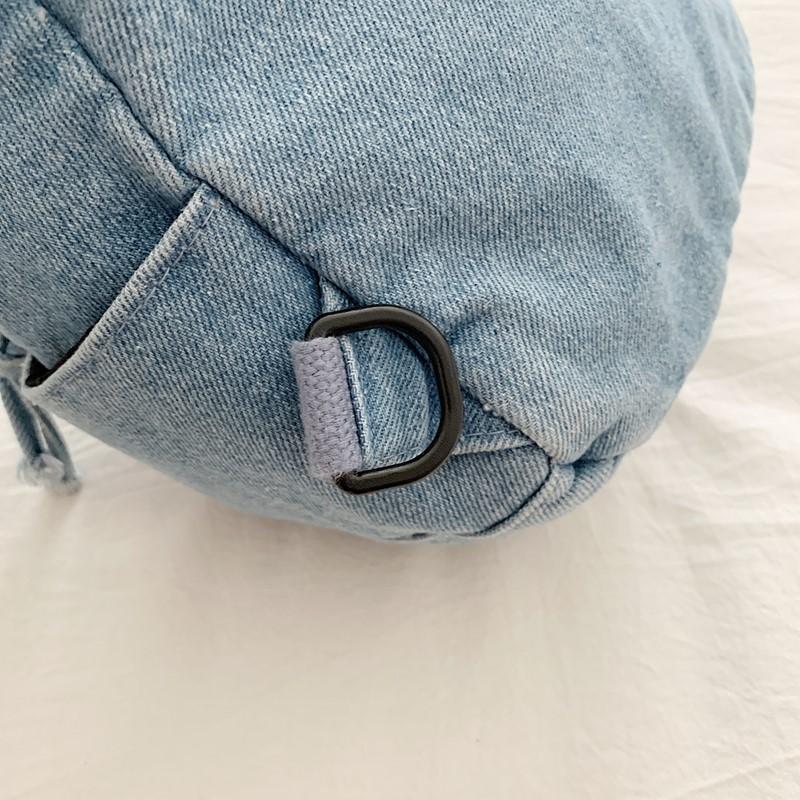 Denim Chest Bag Women's Shoulder Bag General Bag Lightweight Student Crossbody Bag