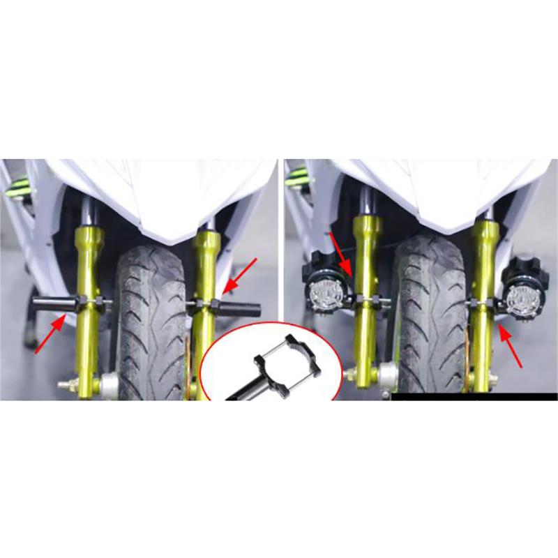 Motosiklet Tamponu İçin Evrensel Montaj Braketi Modifiye Far Standı Motosiklet Aksesuarları Motosiklet Modifikasyon Dekorasyonu