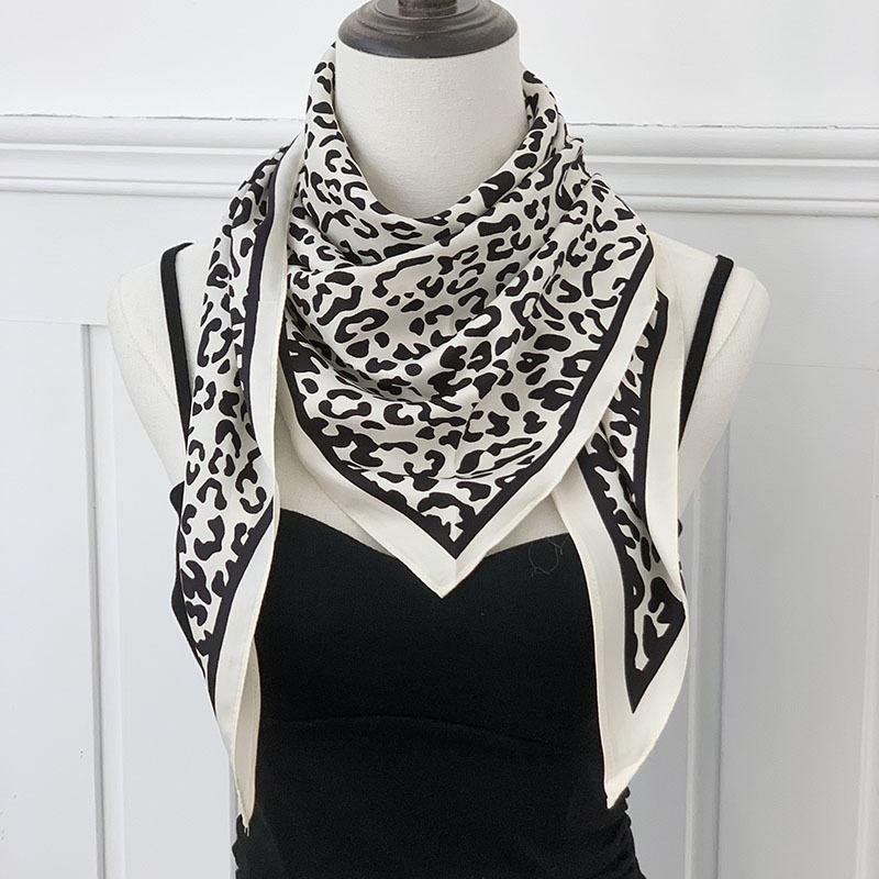 Silk scarf high-end new summer multi-purpose scarf shawl versatile decorative scarf headscarf triangle scarf waist