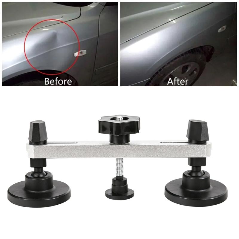 Professional Auto Body Dents Repair Tool Set with Aluminum Puller Bridge and Multiple Pulling Heads for Basic Vehicle Repair Tasks