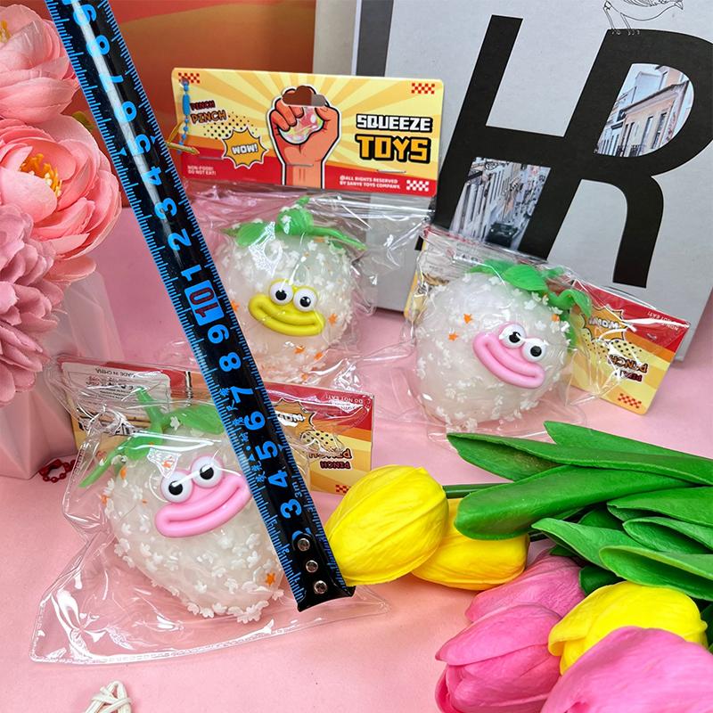 Cute Cartoon Cheese Potato Squeezable Toy Slow Rebound Soft Stress Relief Toy for Kids Daily Play