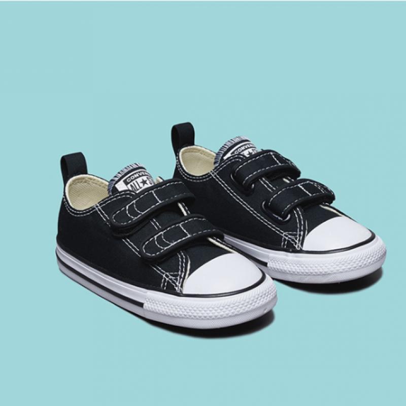 Converse Toddler Sneakers Velcro Low Black 7v603c