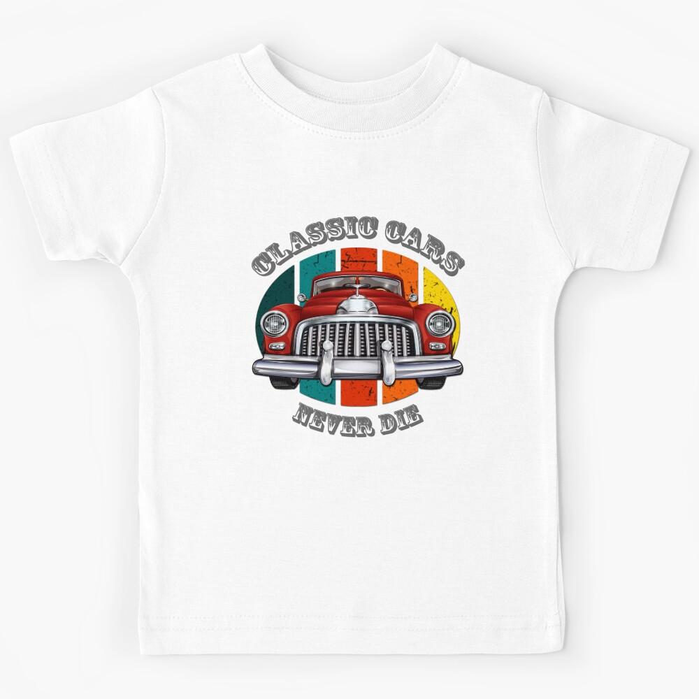 Copy of Art design classic cars NEVER DIE Kids T-Shirt 160