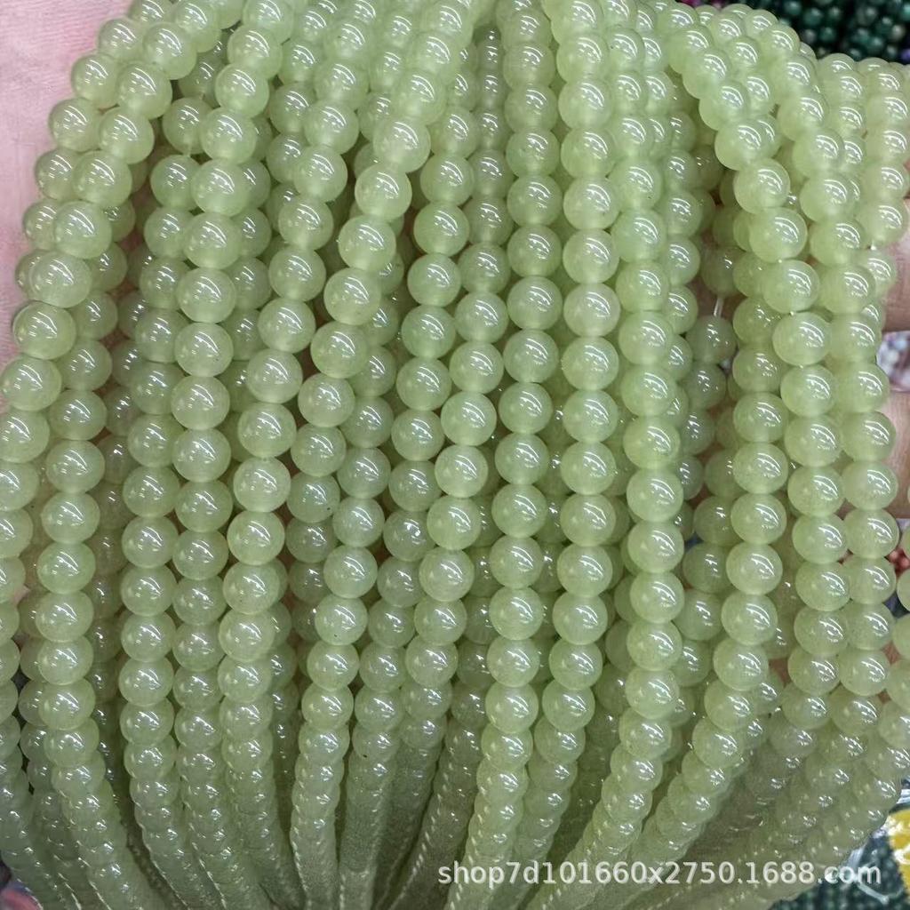 Natural Xiuyu Beads: Clear Water Round Stones for Jewelry Making