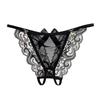 Sexy Women Thong Pants Temptation To Open Gear Hollow Out Briefs Perspective Lace Bow Underwear Low Waist Shorts Erotic Lingerie