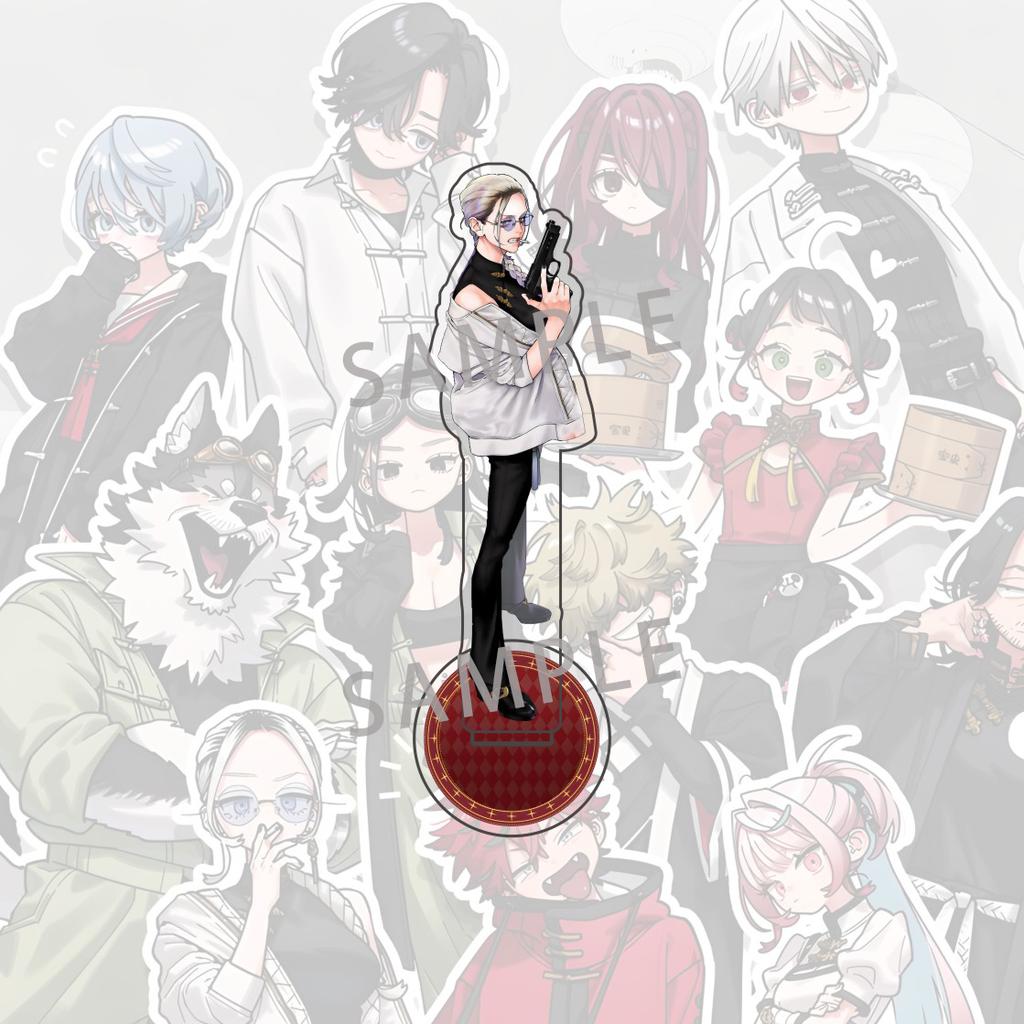 Anime Gokurakugai 15cm Acrylic Aruma Tao Saotome Nei Takarai Stand Figure Standing Model Desktop Bookshelf Decoration Gift