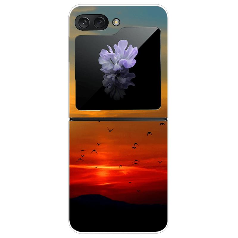 Clear Phone Case For Samsung Galaxy Z Flip7 Fashion Hard PC Silicone Cover For Galaxy Z Flip 7 5G ZFlip7 Transparent Protector