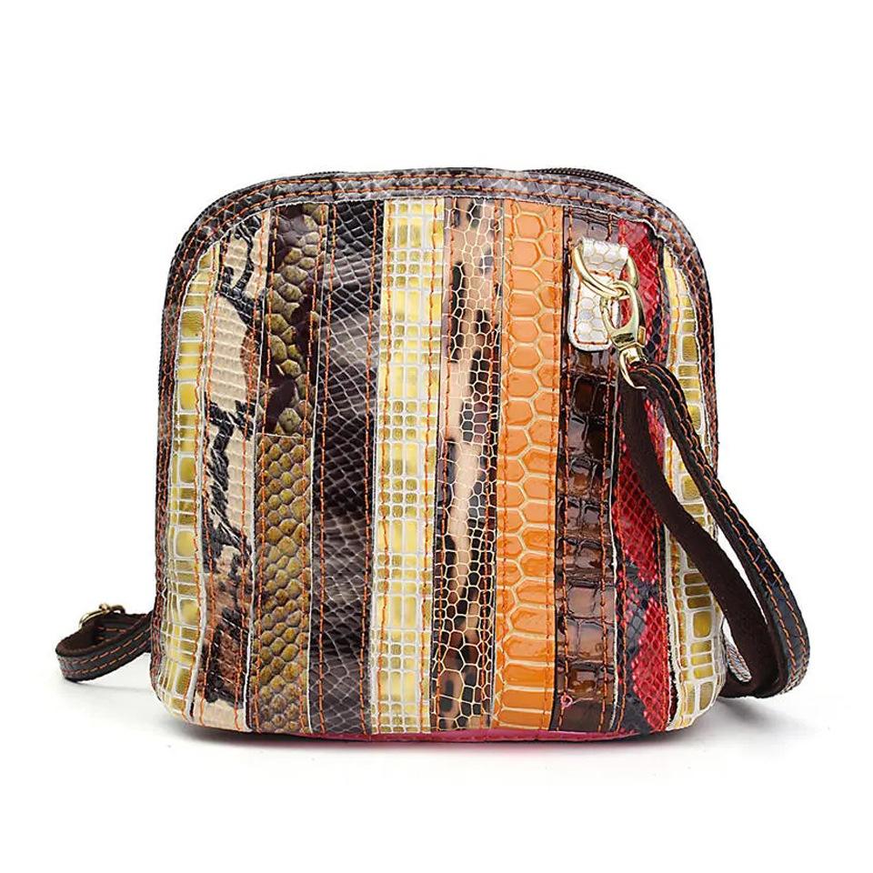 Bag Women'S Flower Color Splicing Bag Trend Handbag Crossbody Bag One Shoulder Small Square Bag