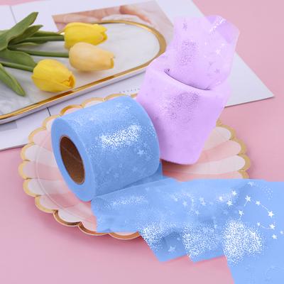 Favolosa ghirlanda illusoria per realizzare bomboniere in organza con rotoli di tulle