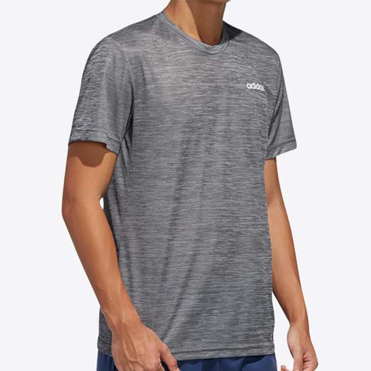 Adidas Training Sports Short Sleeve T-shirt Men Tops Light-Grey FL0326