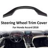 2× Carbon Fiber Style Steering Wheel Frame Cover Trim For Honda Accord 2018 2019