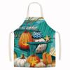 Thanksgiving Sunflower & Pumpkin Oil-Proof Kitchen Apron