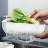 3Pcs Plastic Vegetable Washing Basket Kitchen Fruit Vegetable Asphalt Basket Fruit Storage Basket Fruit Vegetable Asphalt Basket