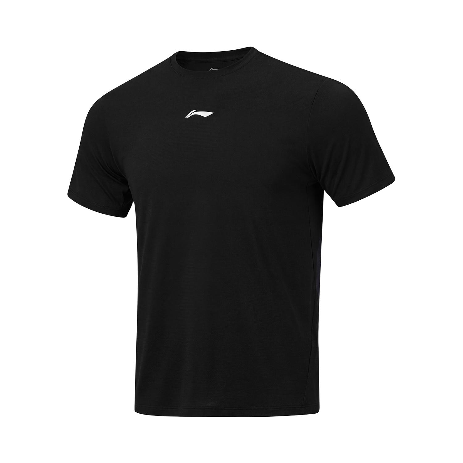 Li-Ning Ice Feel Round Neck Logo Stitching T-Shirt Men Tops ATSW515-4 S