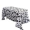 Disposable Tablecover Plastic Table Decorative Cloth Cow Print Tablecloth Birthday/weeding Party