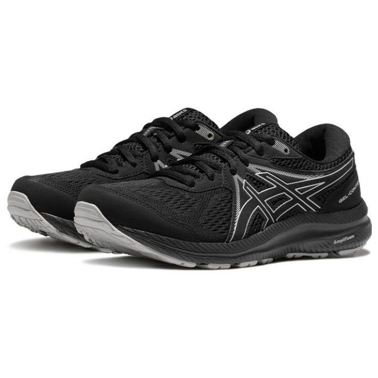 ASICS Gel Contend 7 Textile, Synthetic Leather Cushioning Abrasion Resistant Breathable Coverage Low top 1012B540-001