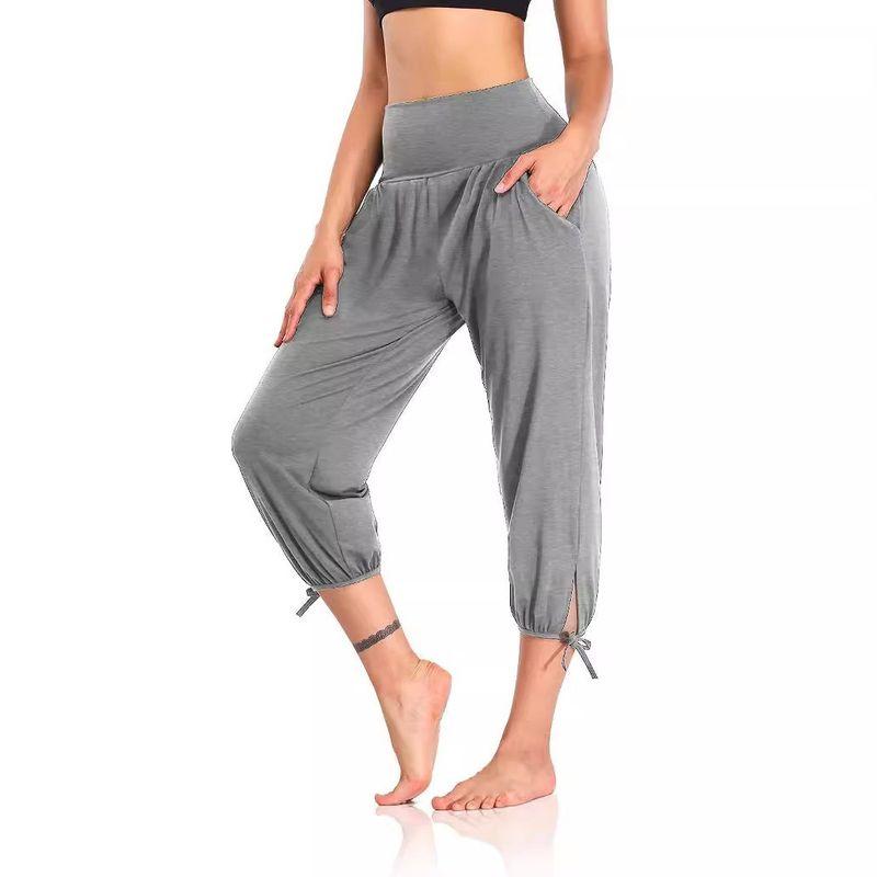 Fashion Personality Punk Elegant Women's Yoga Pants Loose Comfort and Casual Cropped Pants Knitting Jogger Pants