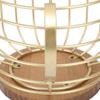 Large Capacity Coffee Pod Holder Anti-Slip Design Mug Shape Coffee Capsule Storage Basket Solid Wood Base Wire Basket