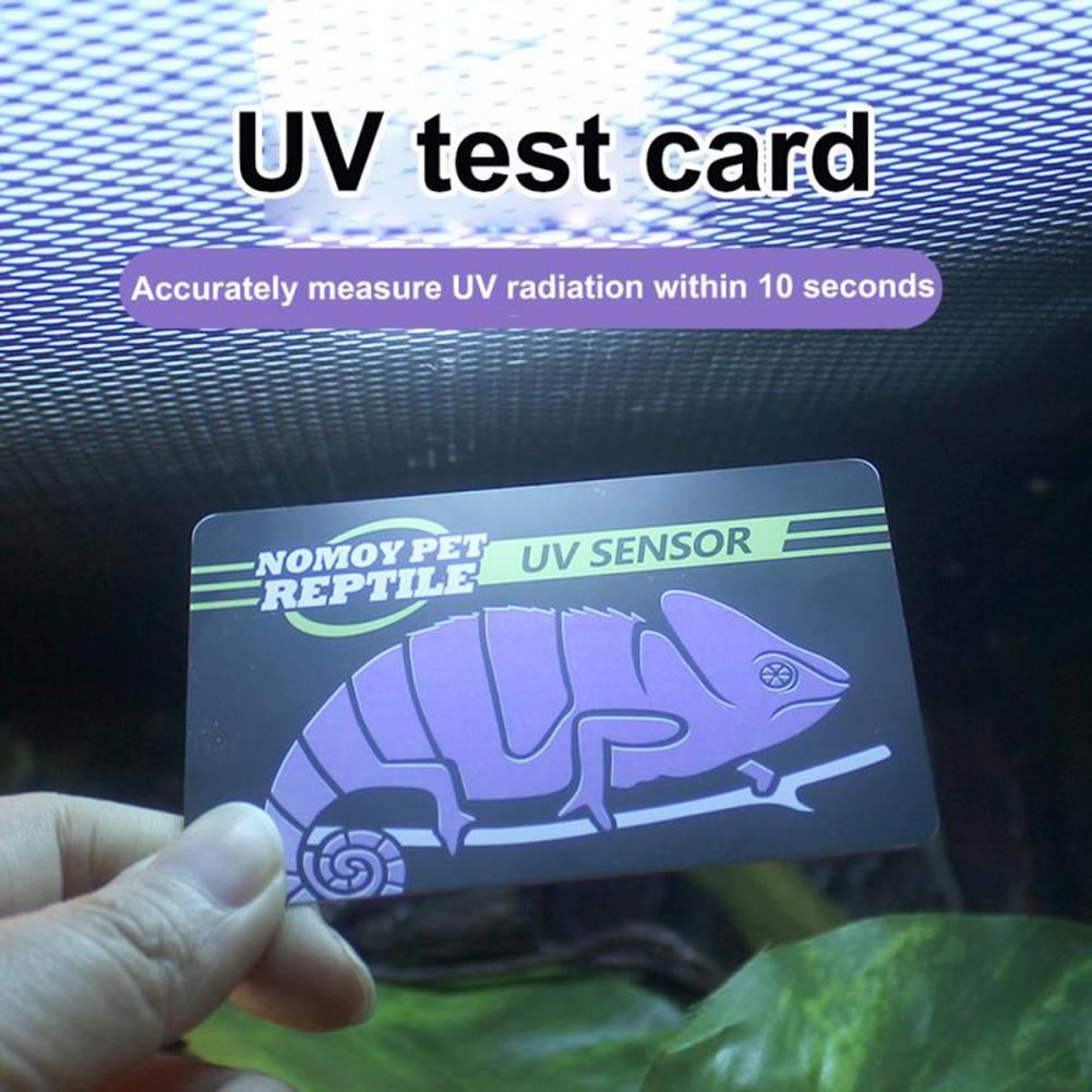 Reptile Uvb Uv Test Card 10 Seconds Detection Reusable Card Reptile Accessories Aquarium Equipment