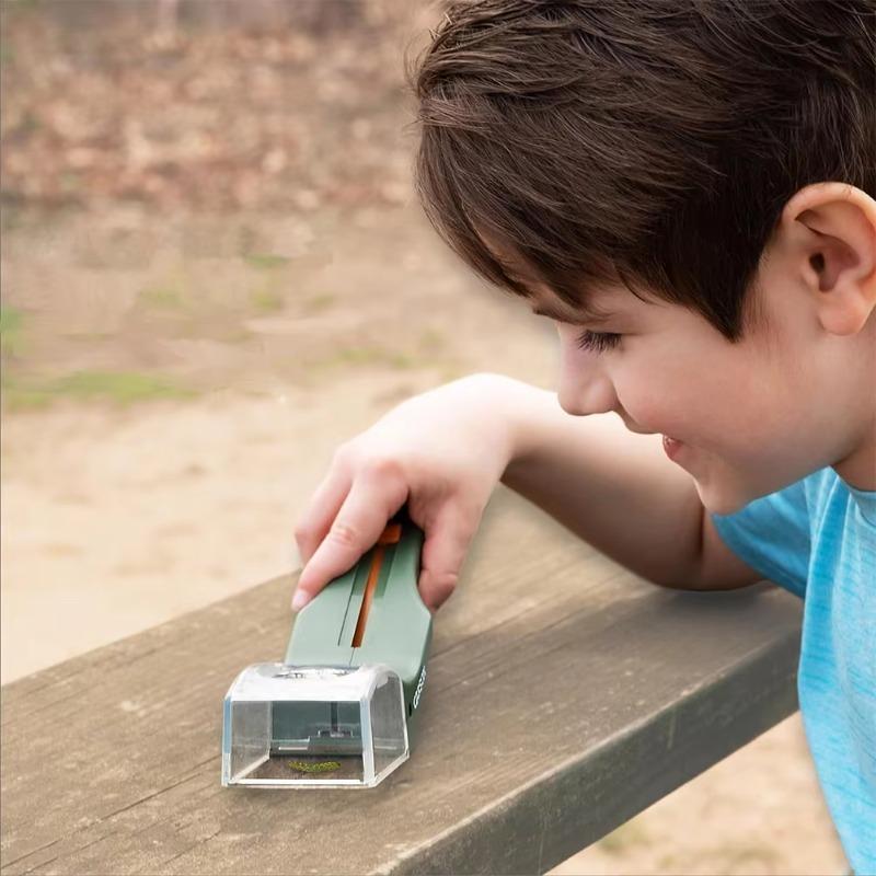 Kids Safe Insect Catcher Upgraded Handheld Clamp Tool with Magnifying Glass Bee Spider Cockroach Capture Release Kit