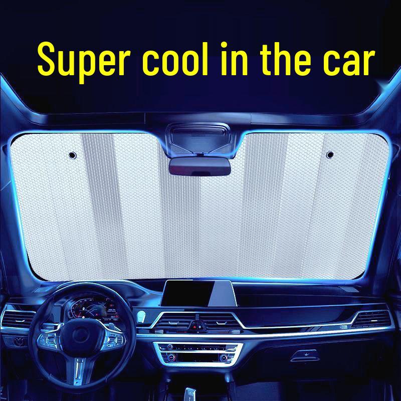 Thickened Laser Sun Visor: UV-Protective, Heat-Insulating Car Windshield Sunshade with Suction Cup Design