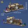 HUIQIBAO 1958PCS MOC Punk Mechanical Train Model Building Block Brick Construction Toy For Children Desk Home Decoration