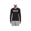 Adidas Logo Print Crew Neck Long Sleeve T-Shirt Men Tops Black DM4271