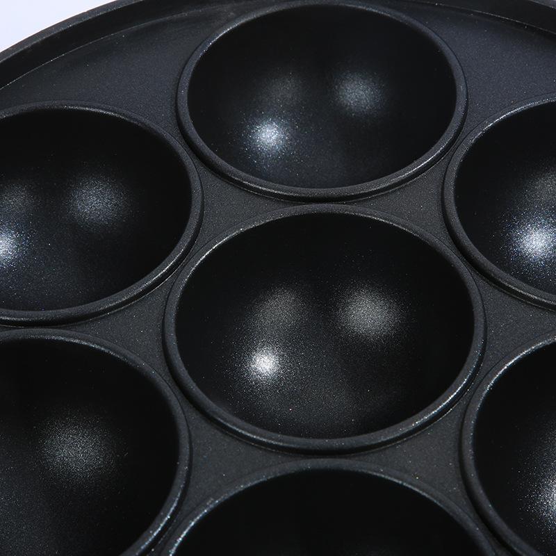 Premium Cast Iron Biscuit Pan 7 Hole Egg Waffle Die Cast Baking Tray  Multi-functional Cookie Cake Pan for Scones Kitchenware