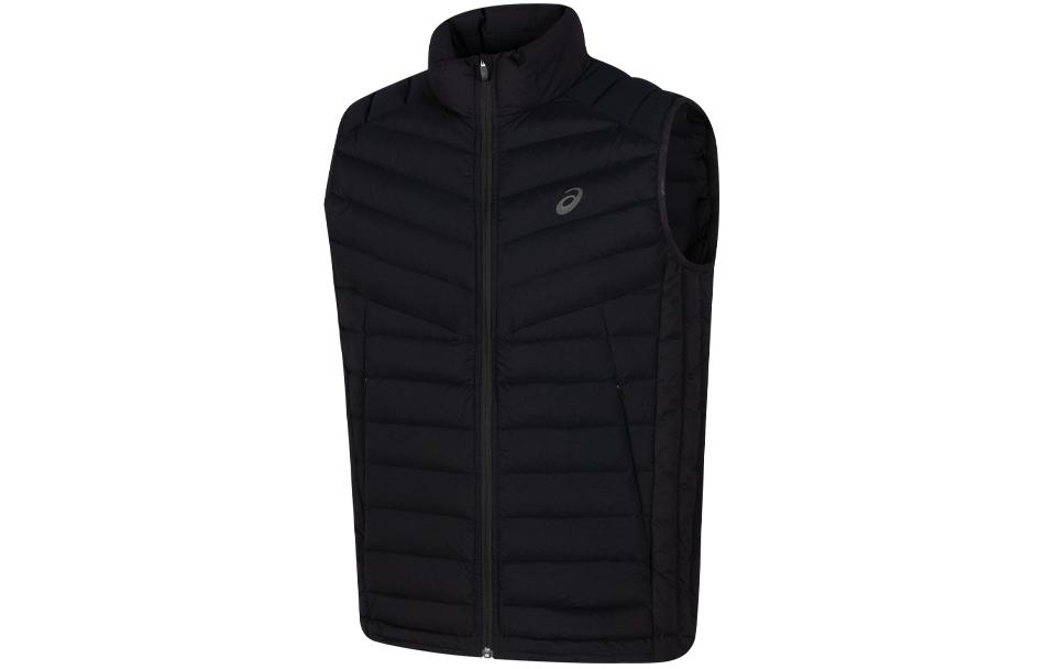 ASICS Dry Training Slim Down Vests Men s Black Stand Collar Moderate Other 2031E441-001 M