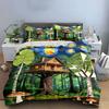 Treehouse and Forest Scene. Bedding Sets Duvet Cover Sets Duvet Covers Pillowcases(1 * Duvet Cover 2 * Pillowcases Without Duvet Insert)