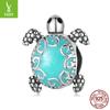 Longevity Turtle 925 Silver Beads, Retro Turtle Diy Lucky Beads Loose Beads Scc2318