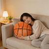Basketball Plush Pillow With Soft Faux Bunny Fur For Sports Fans Comfort