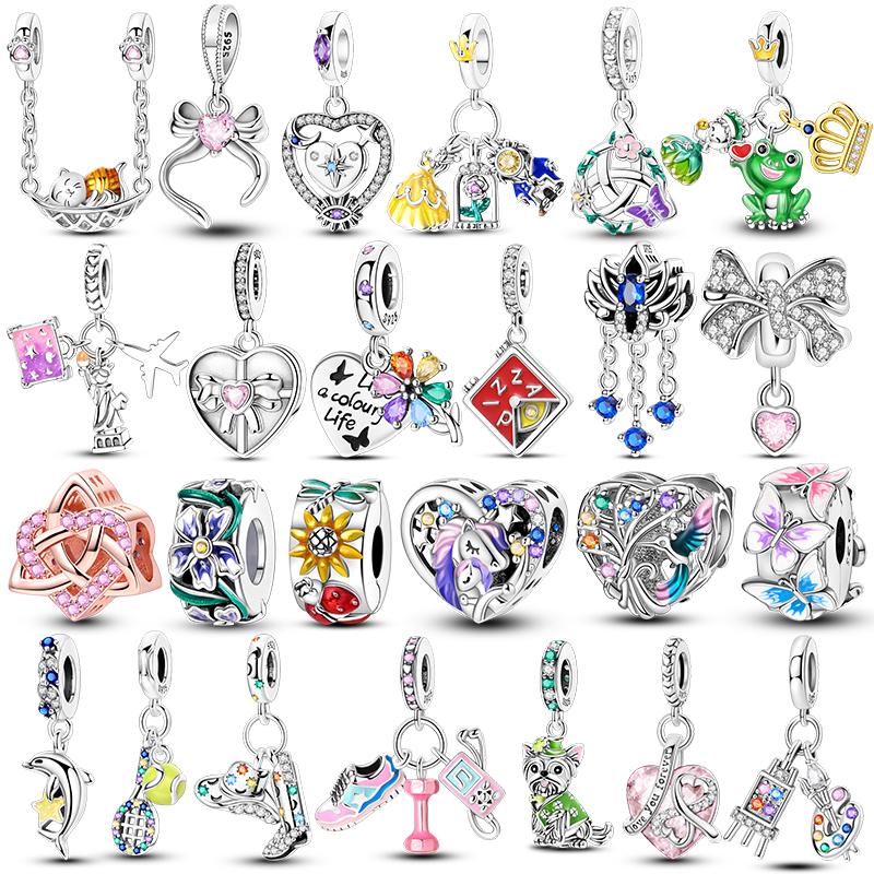 Copper Charms Beads Copper Trinket Fit Original Bracelet Making For Woman Accessories Jewelry Pendant Diy