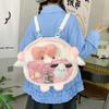 Schoolbag cute lamb pain bag 1011 new backpack fluffy big face bag schoolbag cartoon backpack children's messenger bag